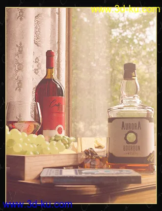 3D打印模型The Censored Cellar Wine and Whiskey Props and Shaders的图片