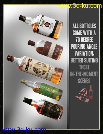 3D打印模型The Censored Cellar Wine and Whiskey Props and Shaders的图片