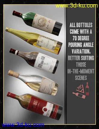 3D打印模型The Censored Cellar Wine and Whiskey Props and Shaders的图片