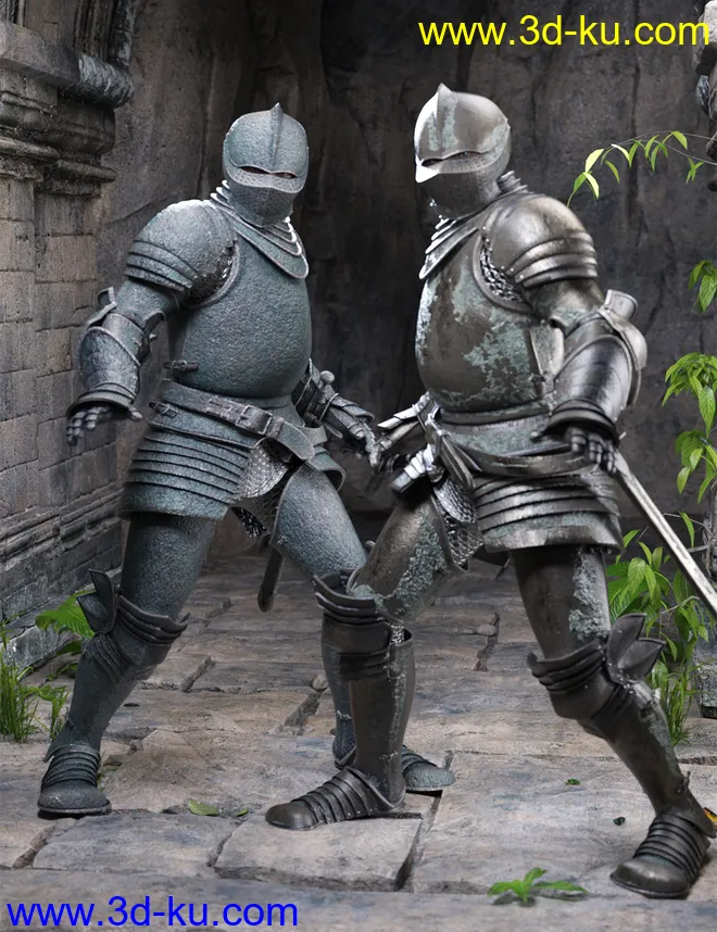 The Knight Series 01 for Genesis 8 Males模型的图片2