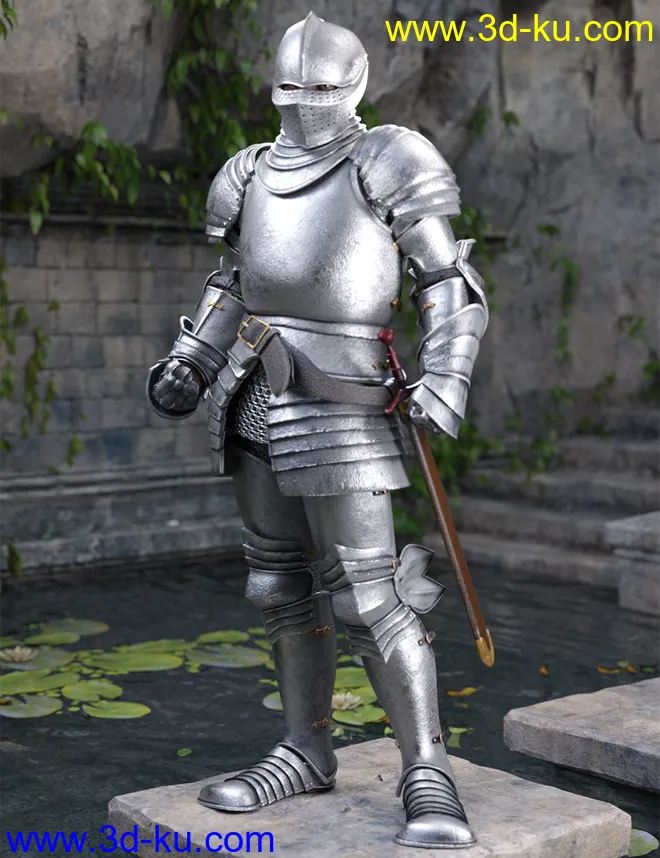 The Knight Series 01 for Genesis 8 Males模型的图片4