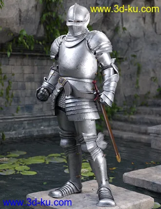 3D打印模型The Knight Series 01 for Genesis 8 Males的图片