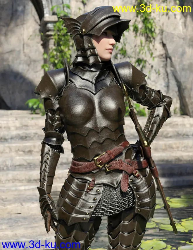 The Knight Series 02 for Genesis 8 Females模型的图片1