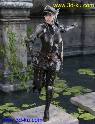 3D打印模型The Knight Series 02 for Genesis 8 Females的图片