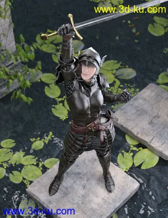 3D打印模型The Knight Series 02 for Genesis 8 Females的图片