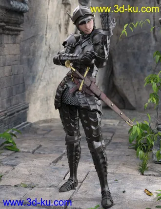 3D打印模型The Knight Series 02 for Genesis 8 Females的图片