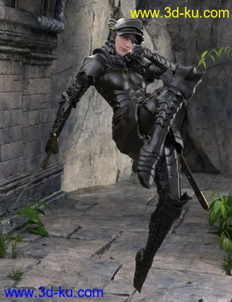 3D打印模型The Knight Series 02 for Genesis 8 Females的图片