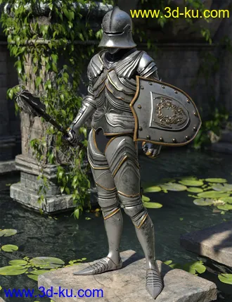 3D打印模型The Knight Series 04 for Genesis 8 Males的图片