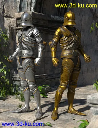 3D打印模型The Knight Series 04 for Genesis 8 Males的图片