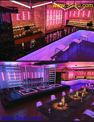 3D打印模型The Neon Bar Environment Bundle的图片