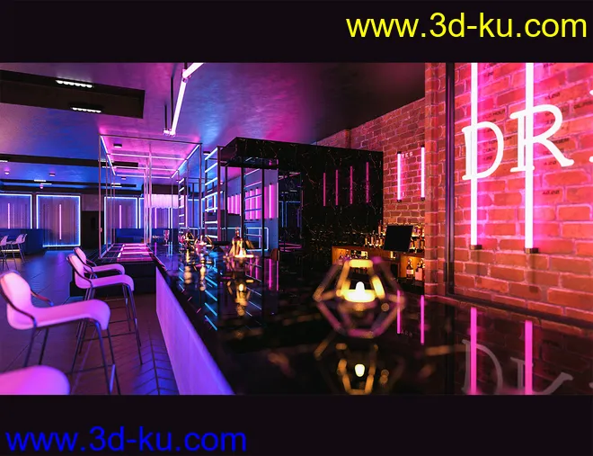 The Neon Bar Environment Bundle模型的图片3