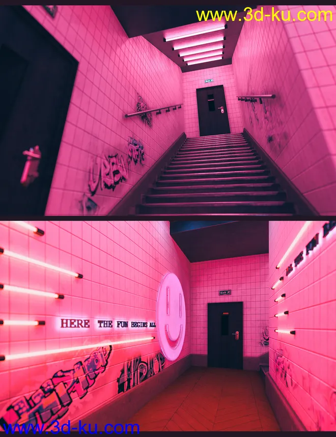 The Neon Bar Environment Bundle模型的图片7