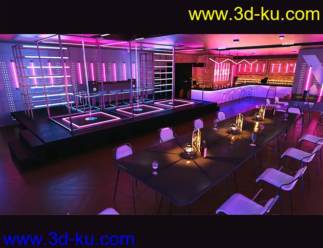 The Neon Bar Environment Bundle模型的图片12