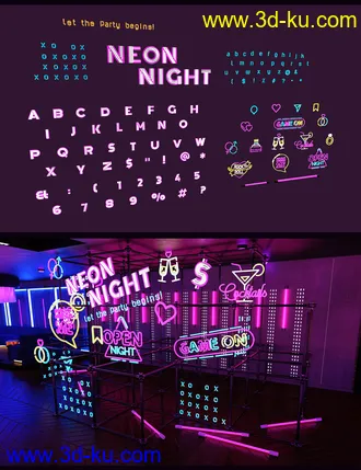 3D打印模型The Neon Bar Environment Bundle的图片