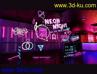 3D打印模型The Neon Bar Environment Bundle的图片