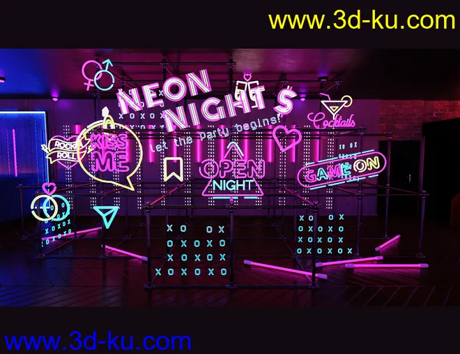 The Neon Bar Environment Bundle模型的图片21