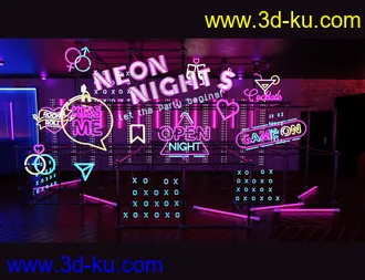 3D打印模型The Neon Bar Environment Bundle的图片
