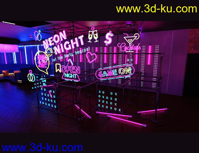 The Neon Bar Environment Bundle模型的图片22