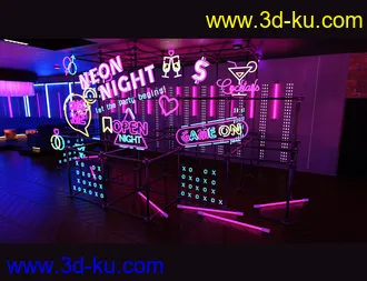 3D打印模型The Neon Bar Environment Bundle的图片