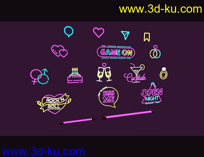 The Neon Bar Environment Bundle模型的图片24
