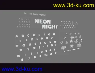 3D打印模型The Neon Bar Environment Bundle的图片