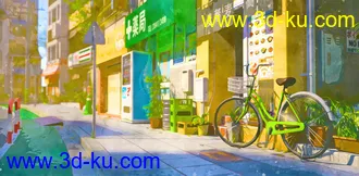 3D打印模型The Streets of Japan的图片
