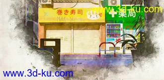 3D打印模型The Streets of Japan的图片