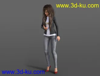 3D打印模型Thinking Animations for Genesis 8的图片