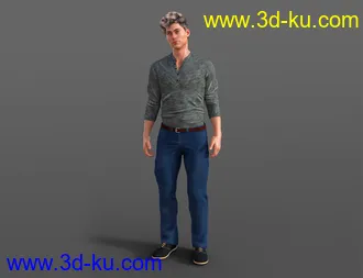 3D打印模型Thinking Animations for Genesis 8的图片