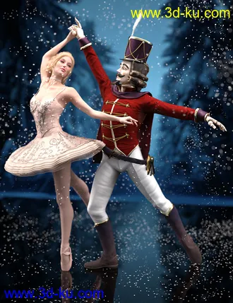 3D打印模型Timeless Ballet Poses and Expressions for Genesis 8 and 8.1的图片