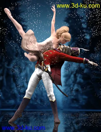 3D打印模型Timeless Ballet Poses and Expressions for Genesis 8 and 8.1的图片
