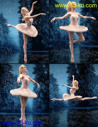 3D打印模型Timeless Ballet Poses and Expressions for Genesis 8 and 8.1的图片