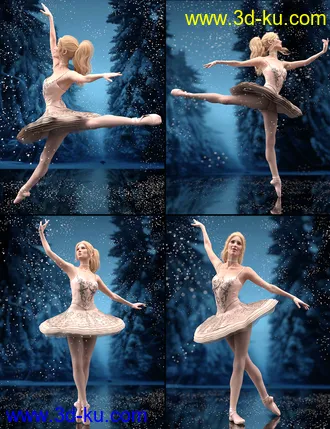 3D打印模型Timeless Ballet Poses and Expressions for Genesis 8 and 8.1的图片