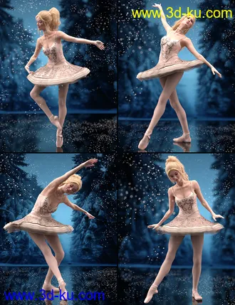 3D打印模型Timeless Ballet Poses and Expressions for Genesis 8 and 8.1的图片