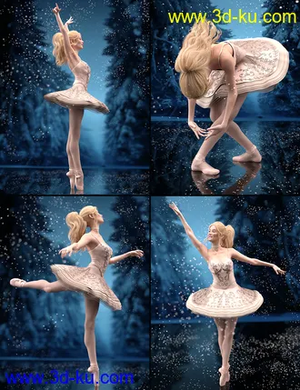 3D打印模型Timeless Ballet Poses and Expressions for Genesis 8 and 8.1的图片