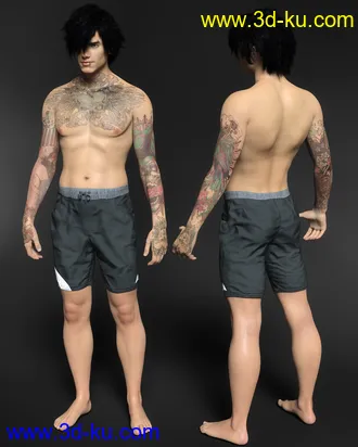 3D打印模型TM Callum for Genesis 8.1 Male的图片