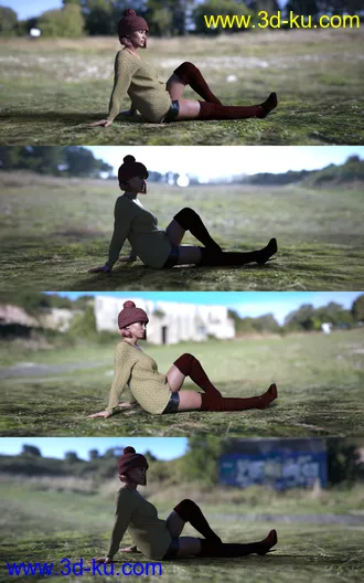 3D打印模型UltraHD Iray HDRI With DOF - Meadows的图片