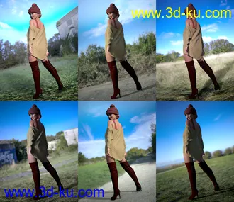 3D打印模型UltraHD Iray HDRI With DOF - Meadows的图片
