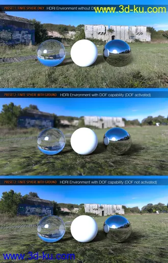 3D打印模型UltraHD Iray HDRI With DOF - Meadows的图片