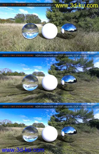 3D打印模型UltraHD Iray HDRI With DOF - Meadows的图片