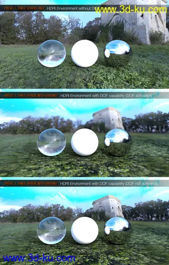 3D打印模型UltraHD Iray HDRI With DOF - Meadows的图片