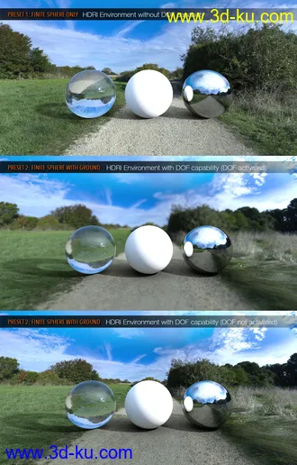 3D打印模型UltraHD Iray HDRI With DOF - Meadows的图片