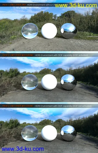 3D打印模型UltraHD Iray HDRI With DOF - Meadows的图片
