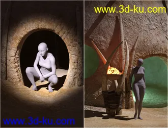 3D打印模型v176 Desert Tribe Hut的图片