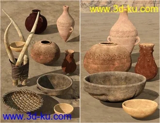 3D打印模型v176 Desert Tribe Hut的图片