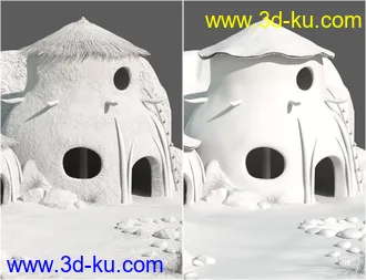 3D打印模型v176 Desert Tribe Hut的图片
