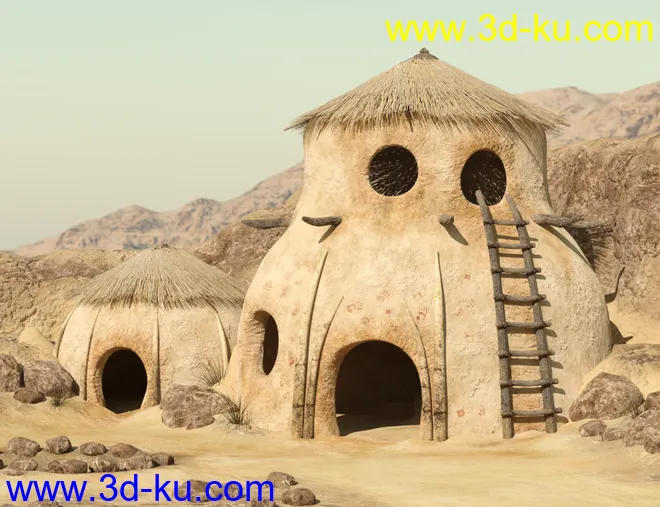 v176 Desert Tribe Hut模型的图片8