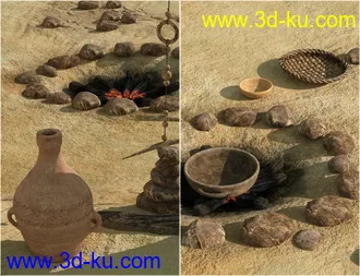 3D打印模型v176 Desert Tribe Hut的图片