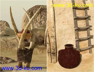 3D打印模型v176 Desert Tribe Hut的图片