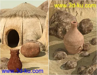 3D打印模型v176 Desert Tribe Hut的图片